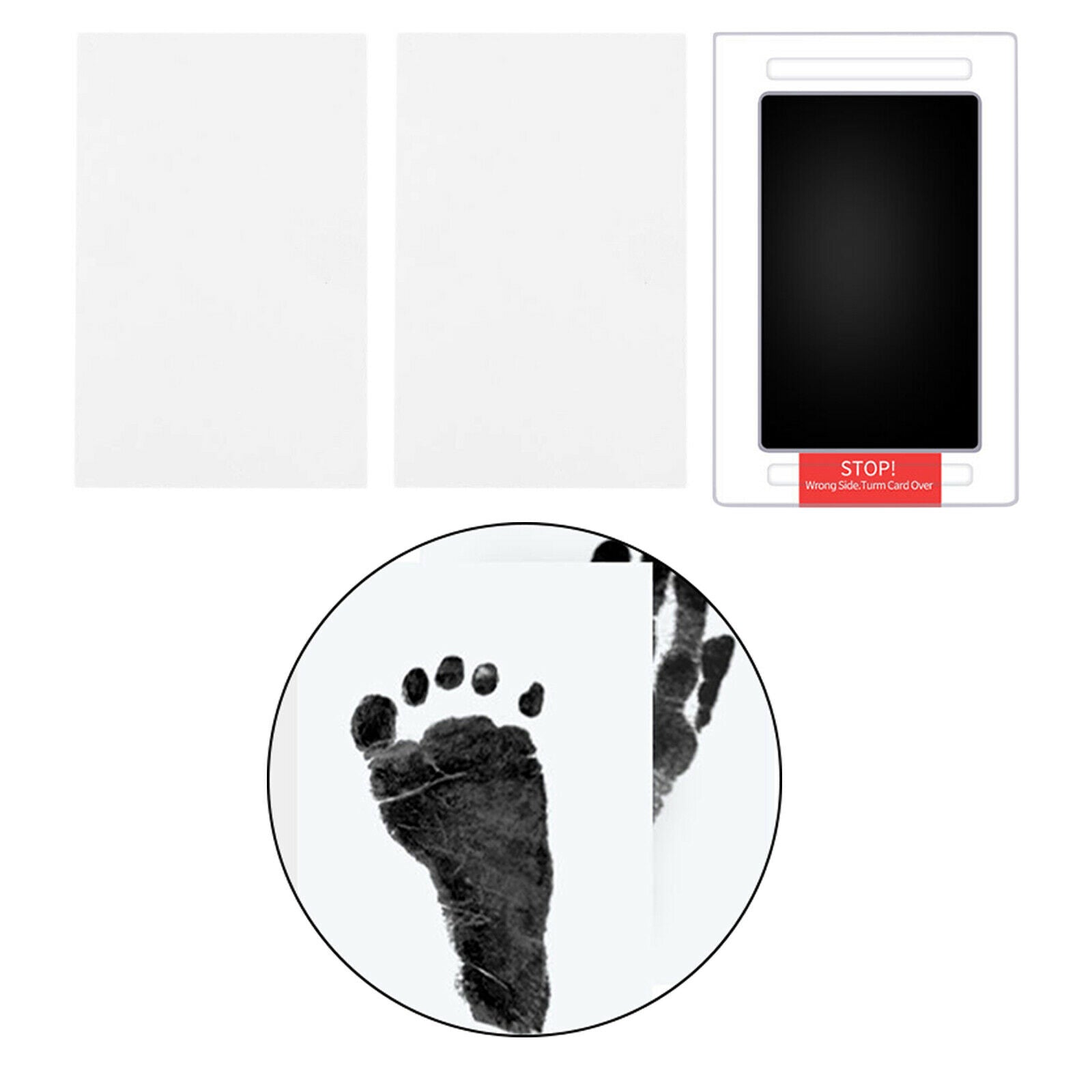 Newborn Baby Handprint Footprint Ink Pad Safe No Touch Skin Memory Gift