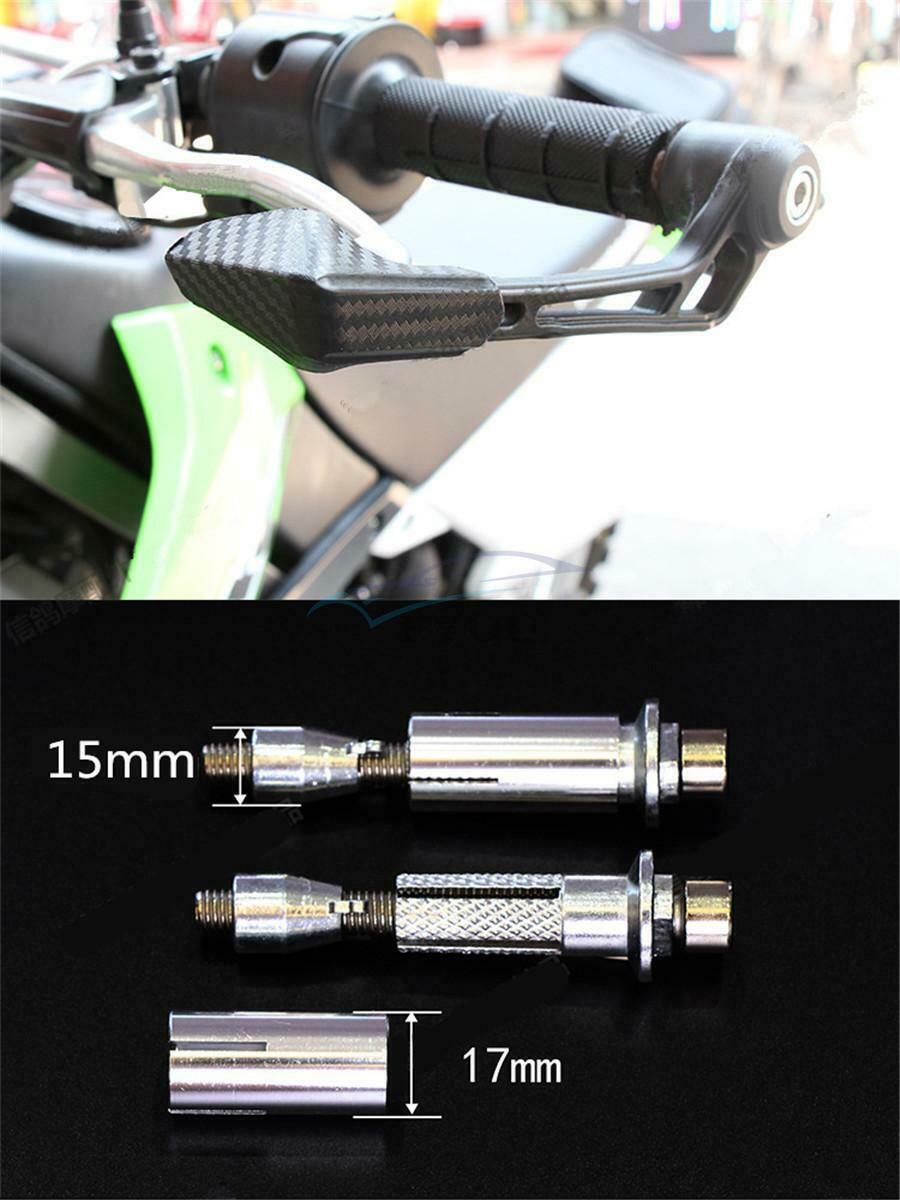 2× Universal Adjustable 15mm-18mm Motorcycle Lever Handlebars For BMW Yamaha