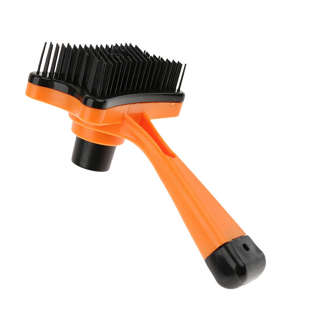 Gentle Pet Dog Cat Hair Grooming Comb Slicker Brush Groomer Tools Orange
