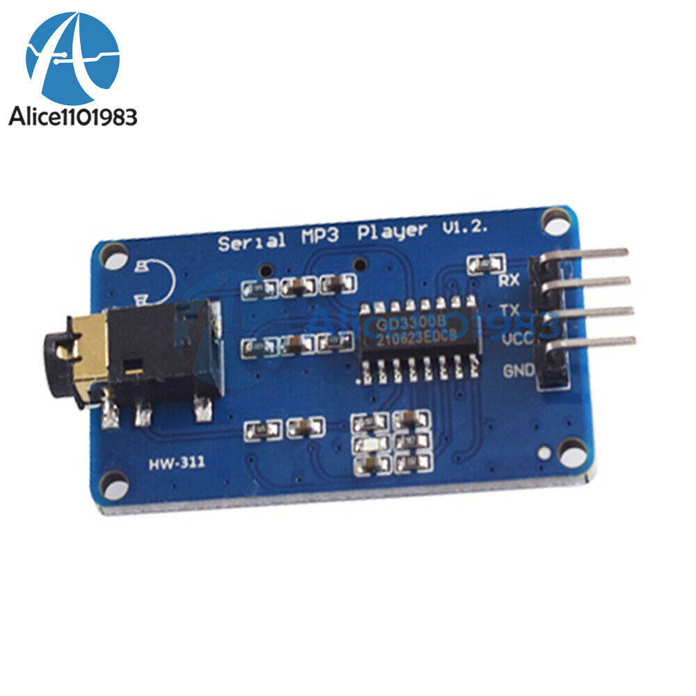 2PCS YX5300 UART Control Serial MP3 Music Player Module For Arduino/AVR/ARM/PIC