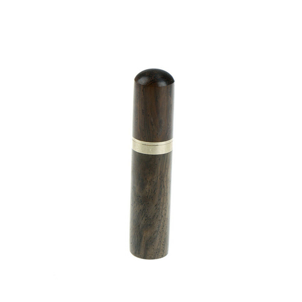 Ebony Wood Toothpick Holder Box Capsule Case Handmade Craft Room Deco.l8