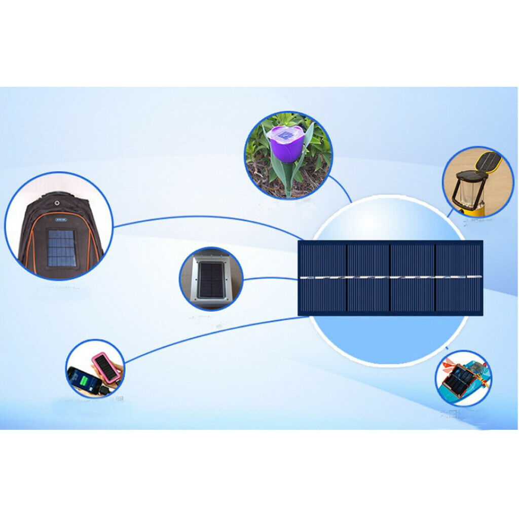 5pcs Mini Solar Panel Polycrystalline Silicon DIY Battery Charger G 5.5V