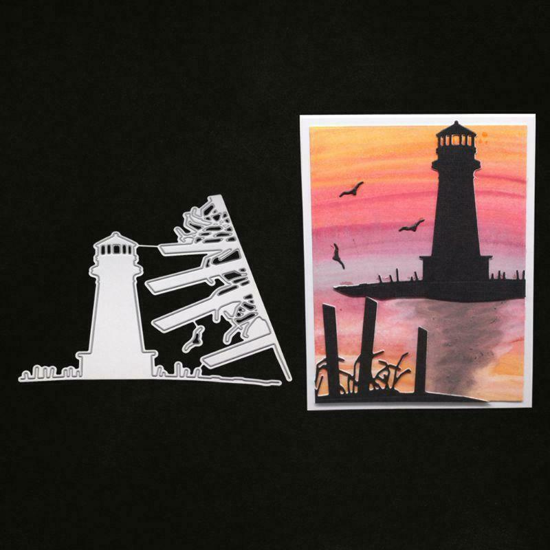 Lighthouse Metal Cutting Dies Stencil DIY Scrapbooking Album Stamp Paper Card