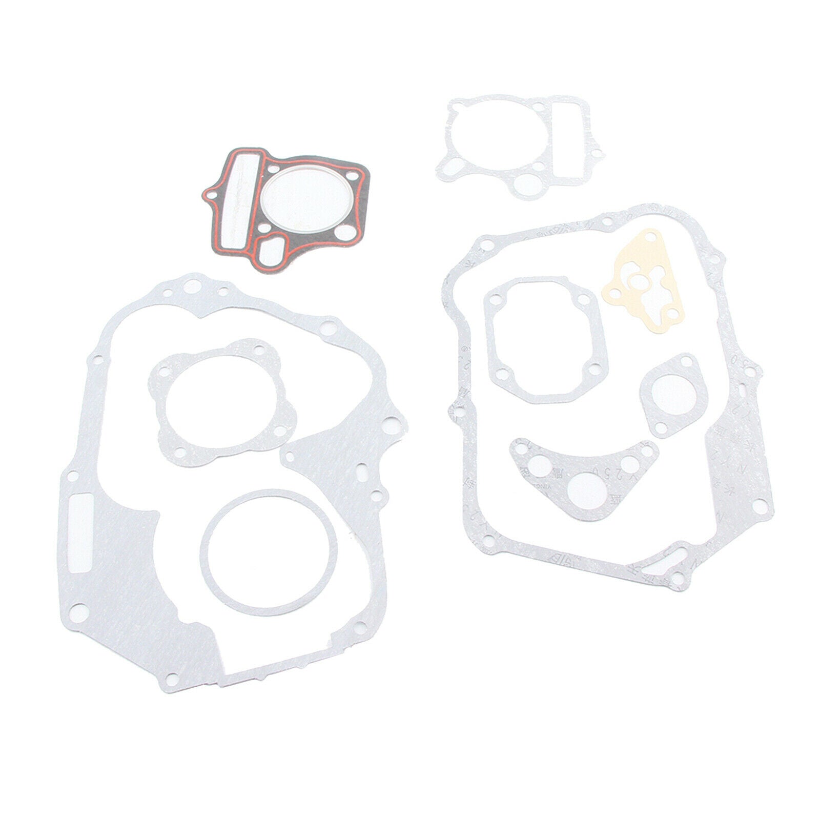 Complete engine cylinder gasket set for Chinese 125cc Lifan motorcycle