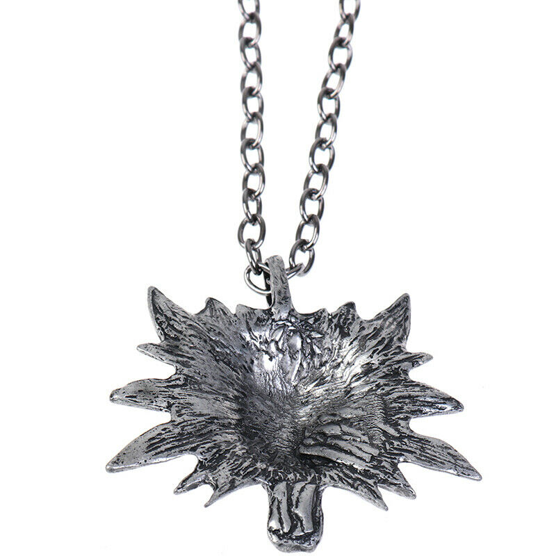 1Pc Zinc alloy Pendant Necklace Wolf Head Necklace Halloween Necklace & P.l8