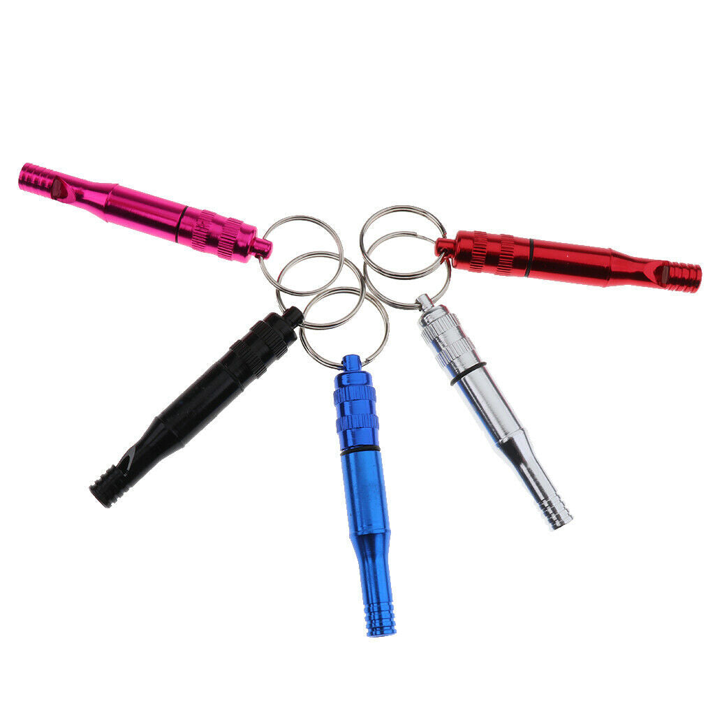 5pcs Aluminum Alloy Emergency Whistle for Outdoor Travel Camping Boating