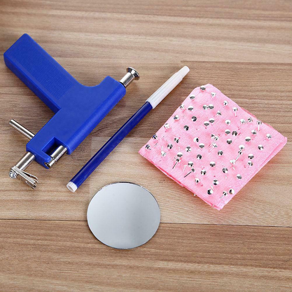 Ear Piercing Gun Earrings Studs Nose Navel Body Piercer Safety Tools Kit @