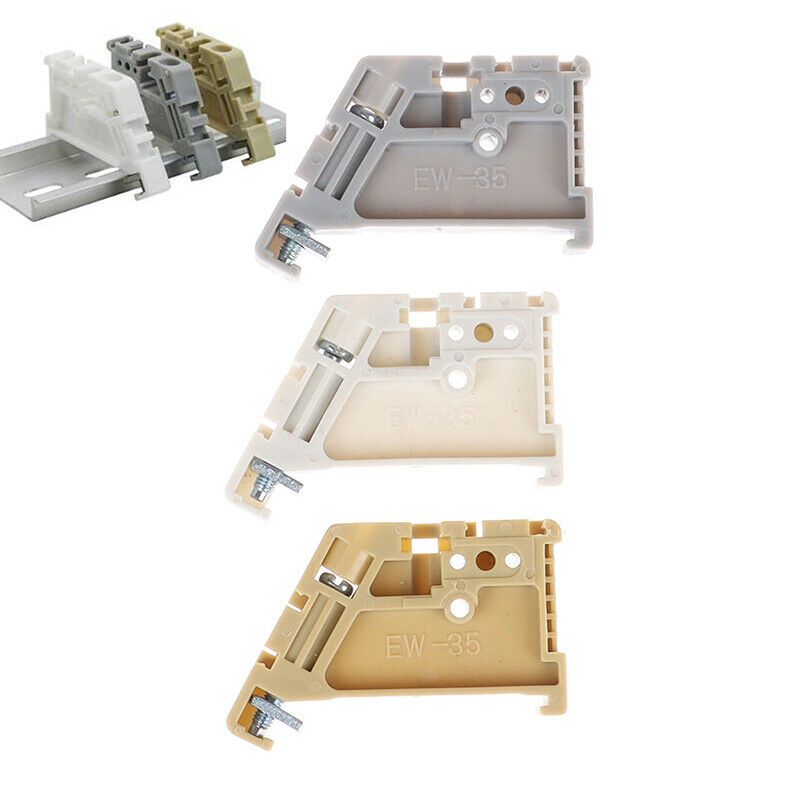 10PC EW-35 SAK JXBS-BF Terminal Din Rail End Bracket Terminal Fixings PartsB Tt