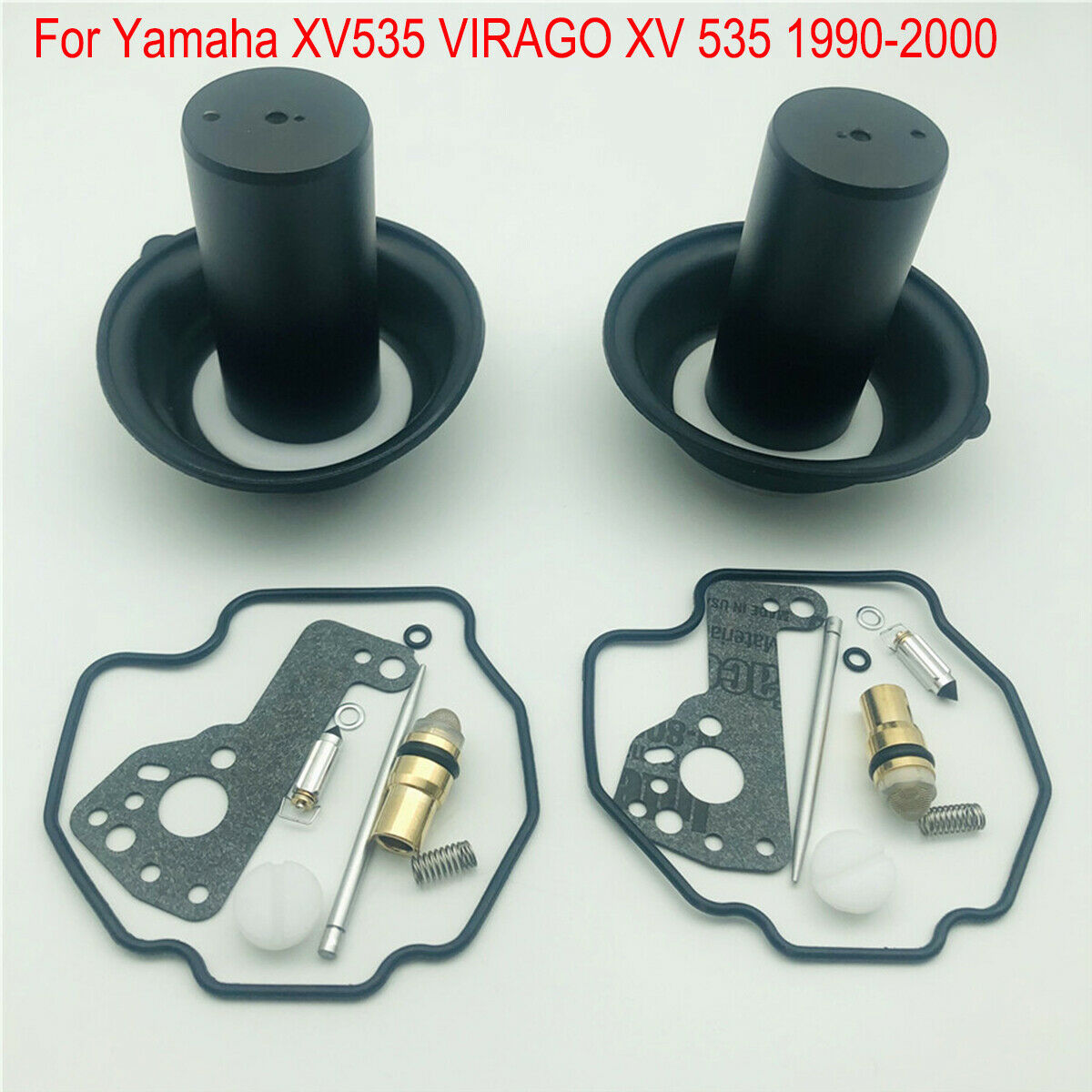 For Yamaha XV535 VIRAGO XV 535 1990-2000 Carburetor Repair Kit W/Plunger Piston