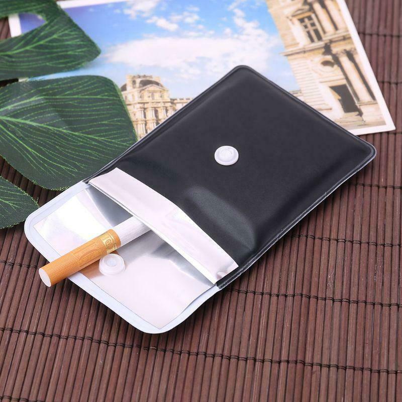 Portable Ashtray Pocket Smoking Cigar Tobacco Ash Storage Bag Fireproof PVC
