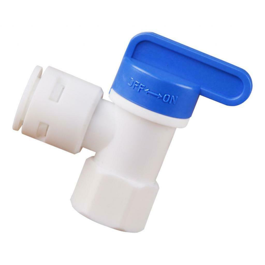 Ball Valve for Water Purifier RO Reverse Osmosis System Tank ID 1/4 inch to 3/8