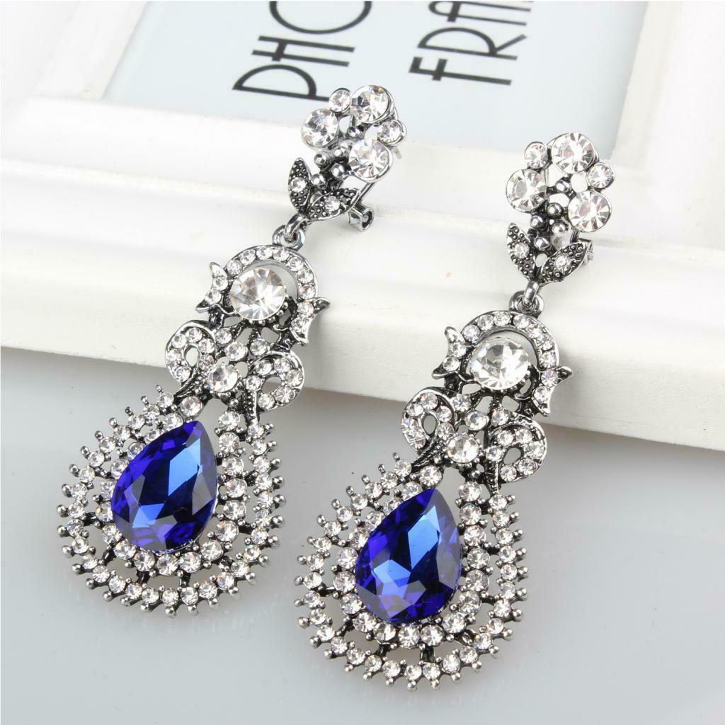 Fashion Jewellery Luxury Glitter Rhinestone Earrings Elegant Decorations
