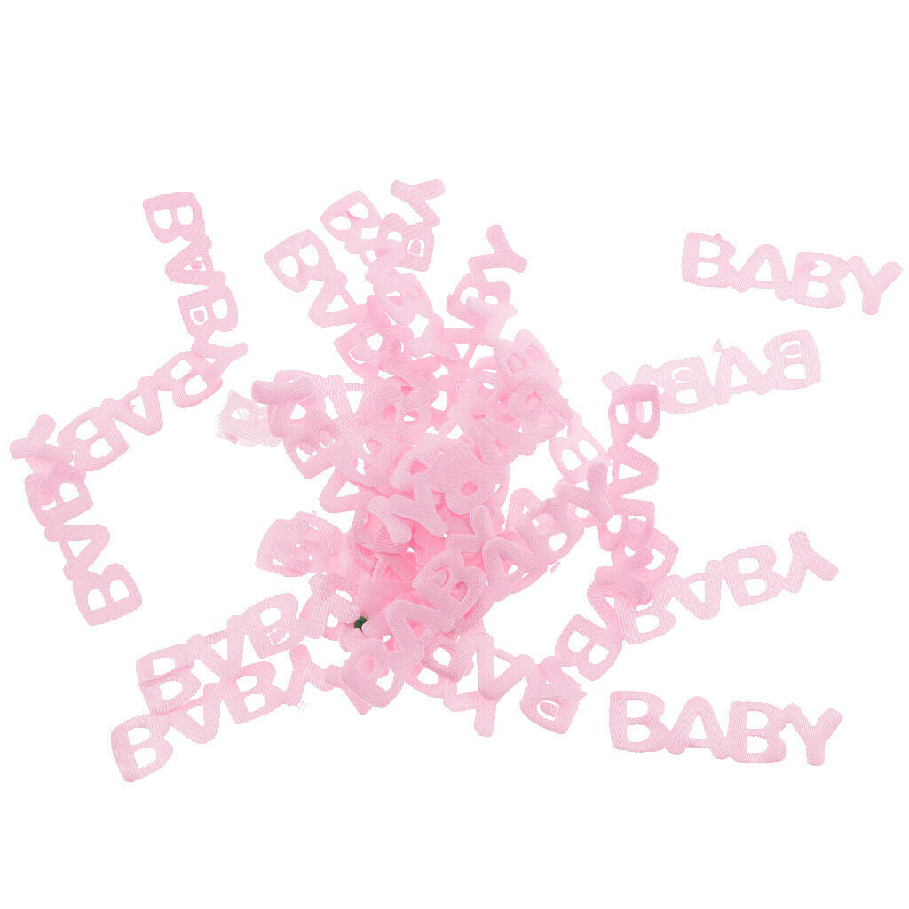 100pcs Baby Table Confetti Party Game Favor  Baby Shower Decoration  Pink