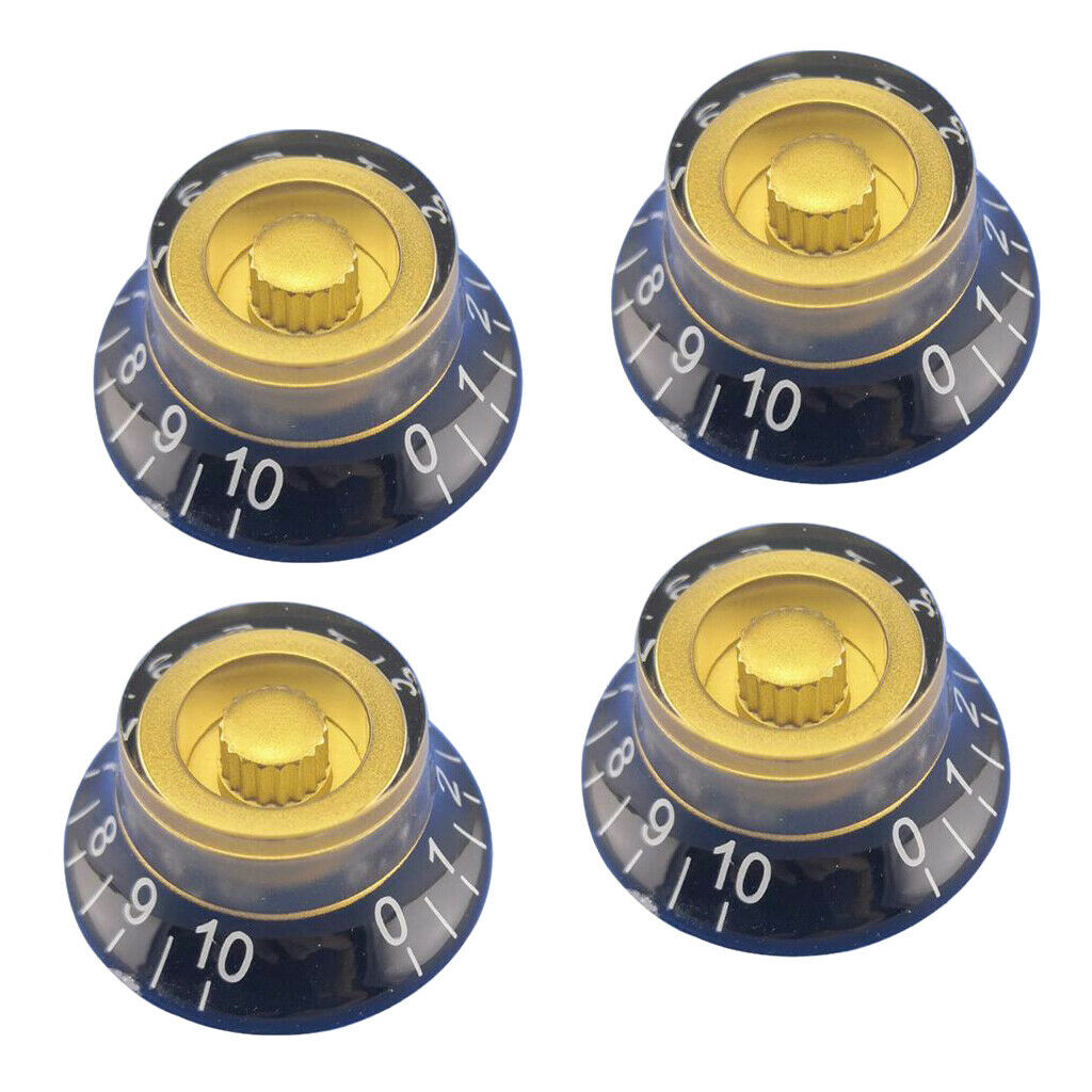 4 Pack Guitar Hat Tone & Volume for Electric Guitar Replacements Parts