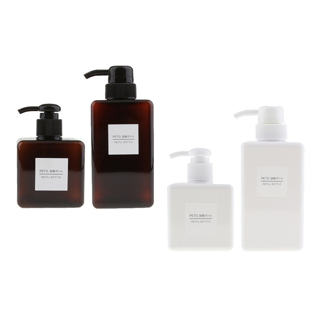4x Empty Foaming Soap Dispenser Pump Bottles Container for Dish Soap Shampoo