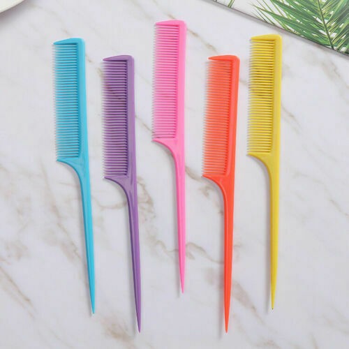 2* Hair Comb Brush Styling Tool Hairdressing Rat Tail Plastic Comb Women Girl