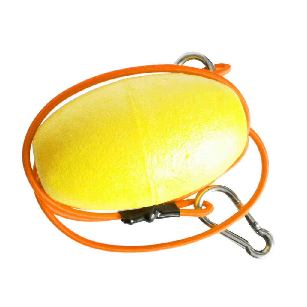 Kayak  Foam Buoy Metal Carabiners Anchor Tow Rope Tension Line 2 Pieces