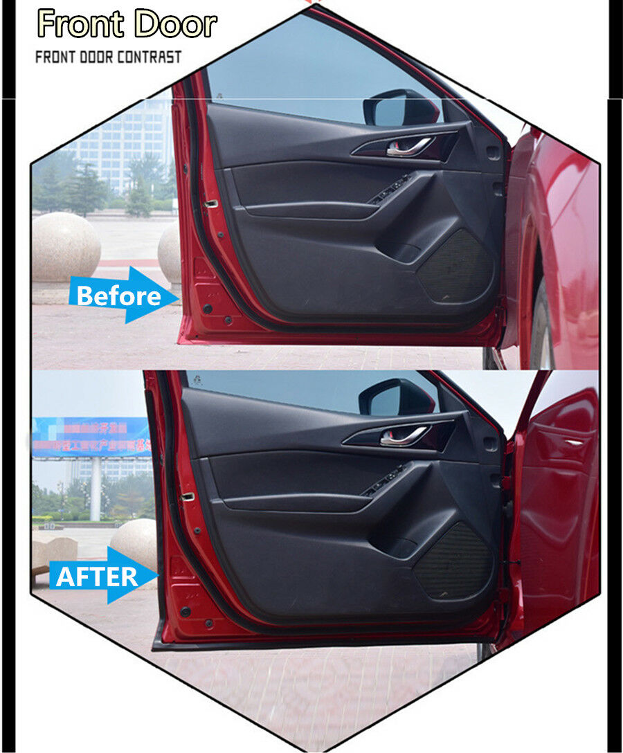 Universal Front Rear Door Sealing Strips Sealed Mouldings Soundproof Dustproof