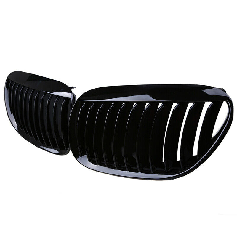 Gloss Black Front Kidney Grille Grills Fit BMW 630i 645Ci 650i M6 Coupe 05-2010