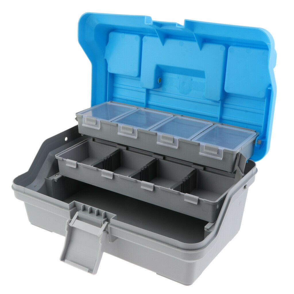 Portable Fish Hook Lure Bait Box Fishing Tackle Storage Container Case 3