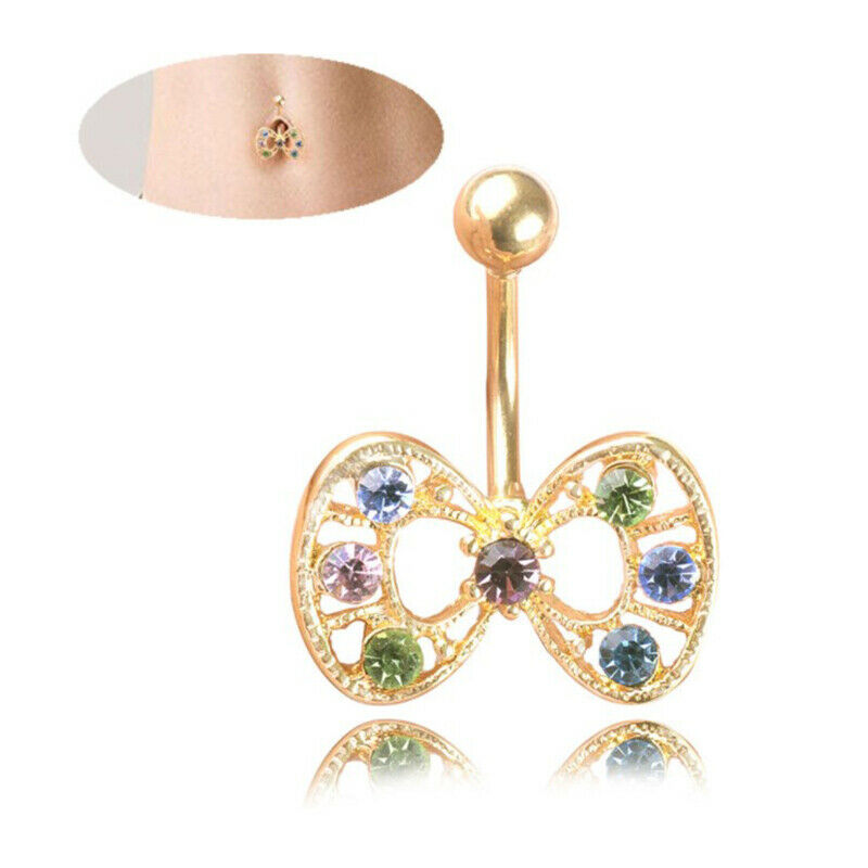 1pc Golden Maple Leaves Navel Ring Belly Dance Accessories Navel Na.l8