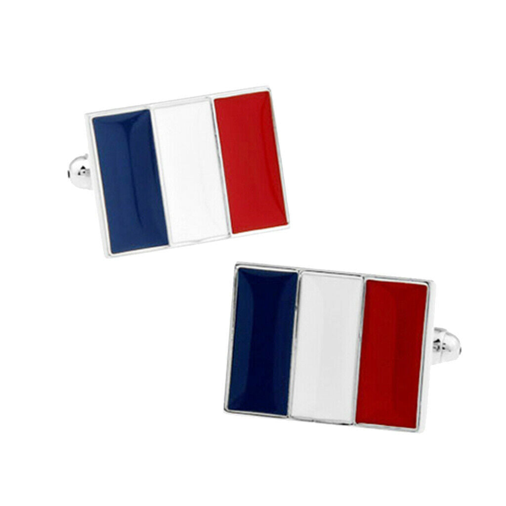 Upscale Hot French Flag Shirt Cufflinks Luxury Cuff Links for Men's Wedding