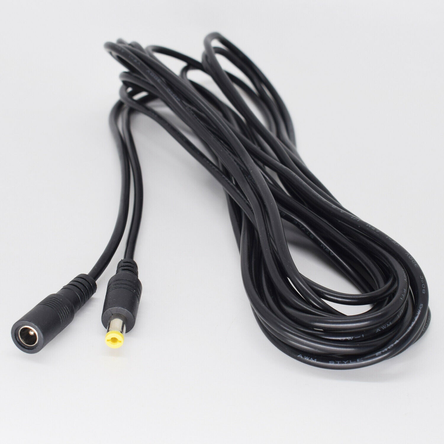 5pcs 5M DC Power Supply 5.5mmx2.1mm 2.1mm Male to Female Extension Cable 22AWG