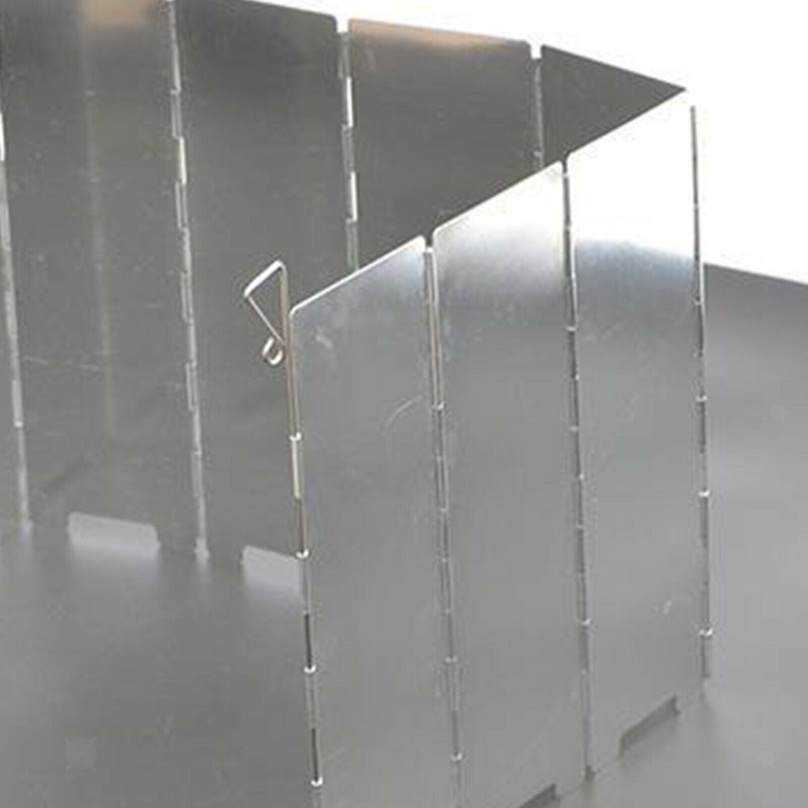Folding Outdoor Stove Windscreen 10 Plates Aluminum Picnic Stove Windshield