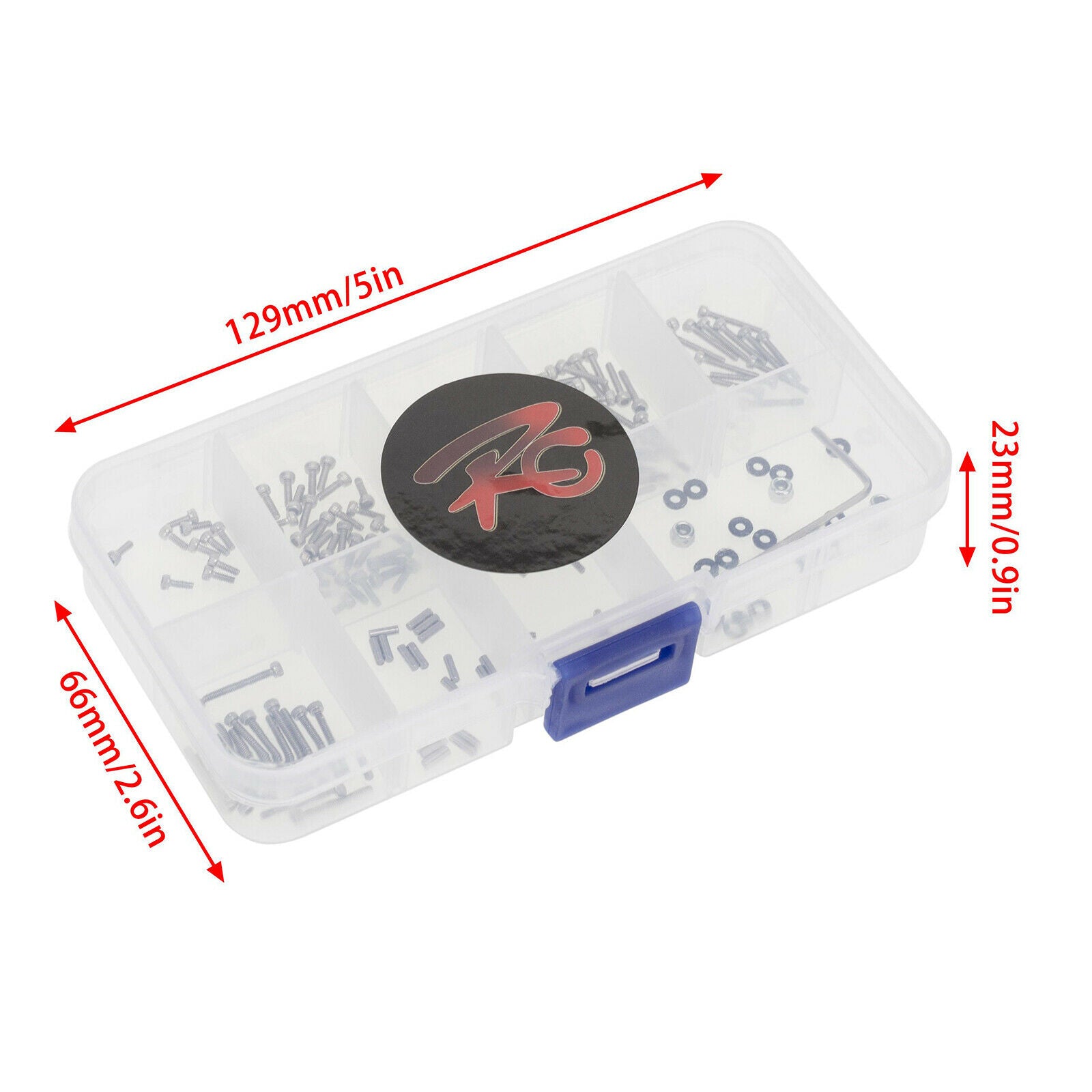 M1.4 Screws Nuts Kit Fit for Axial SCX24 1/24 RC Crawler Car AXI00002 Repair