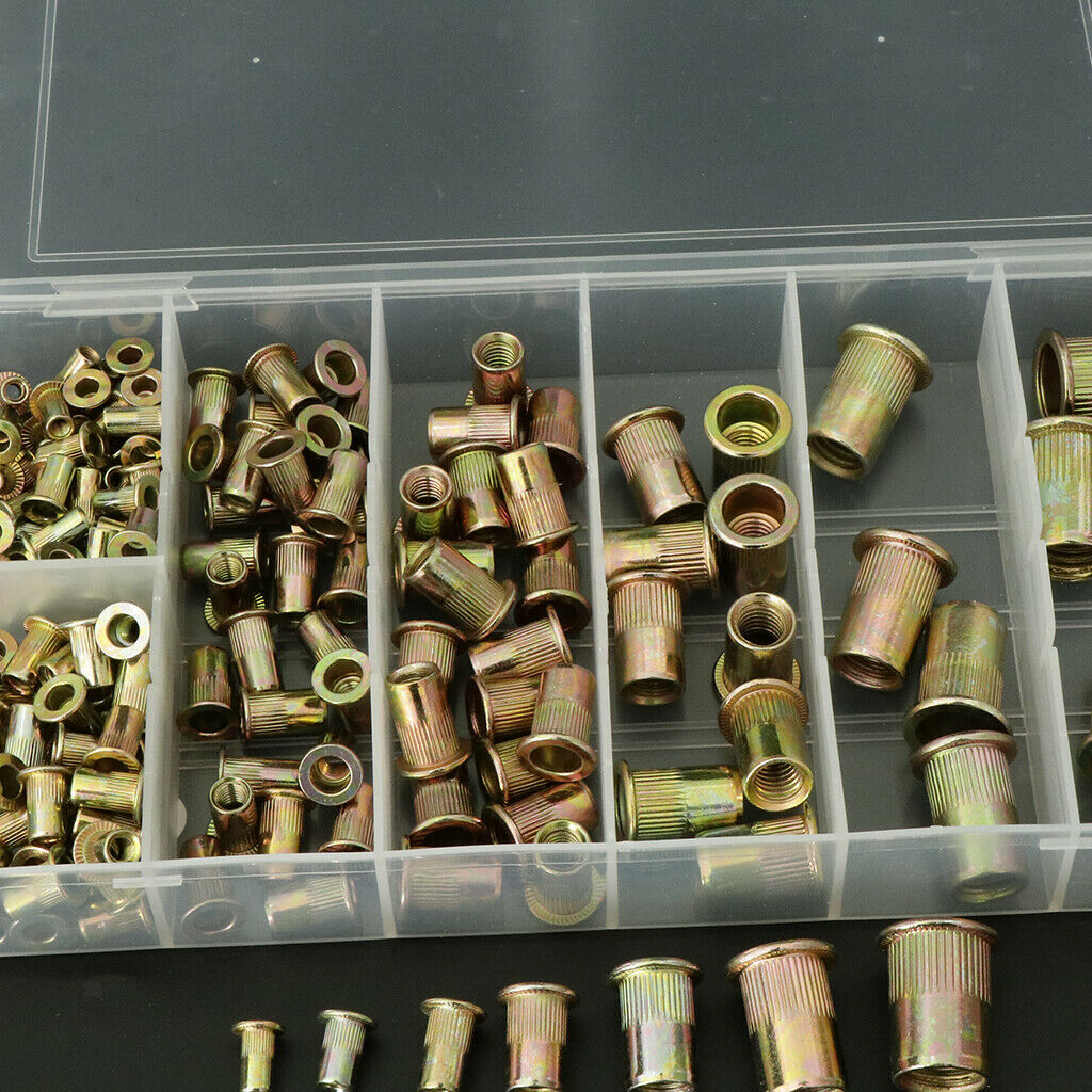 High Quality Zinc Plated Carbon Steel Rivet Nut Kit 165pcs/set