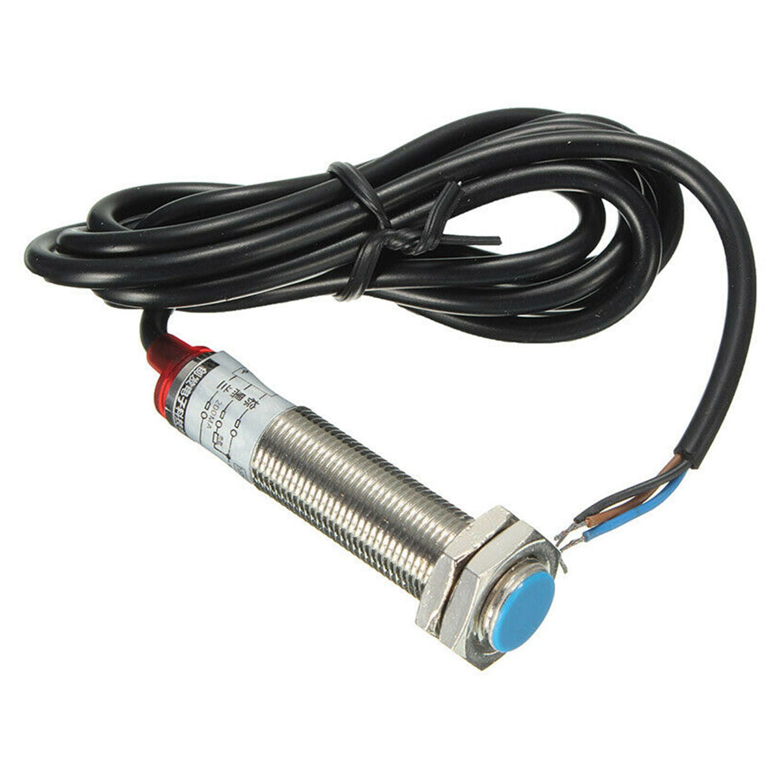 1Pc tachometer 4 digital red led tach rpm speed meter with hall switch senso