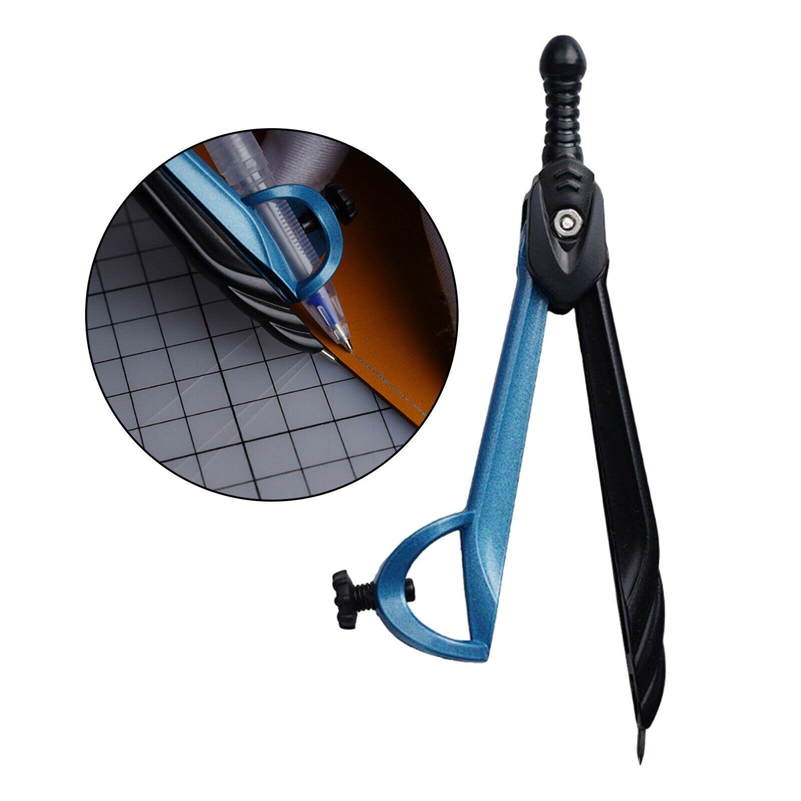 6 inch Professional Spring Wing Divider/Scriber with Pencil Holder, All Metal