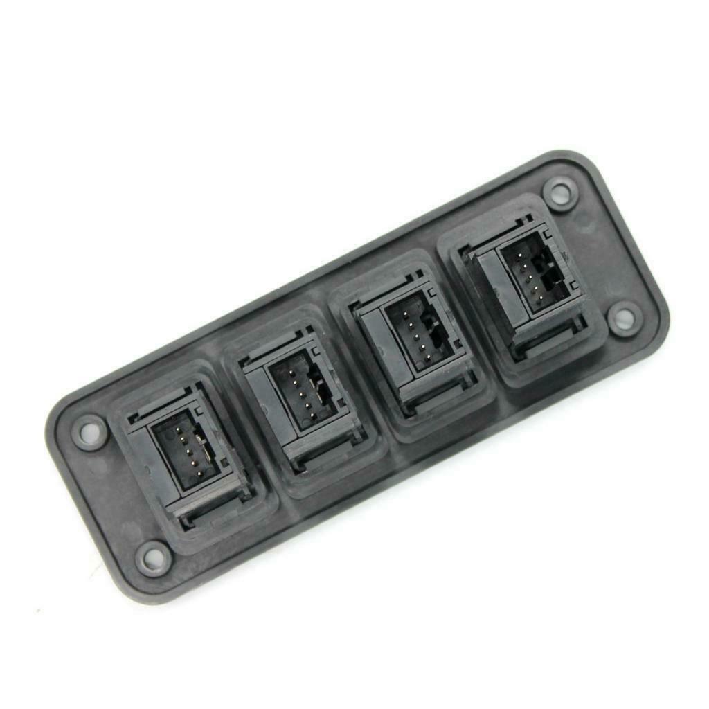 Auto Car 4 Gang White LED Rocker Toggle Light Switches Panel