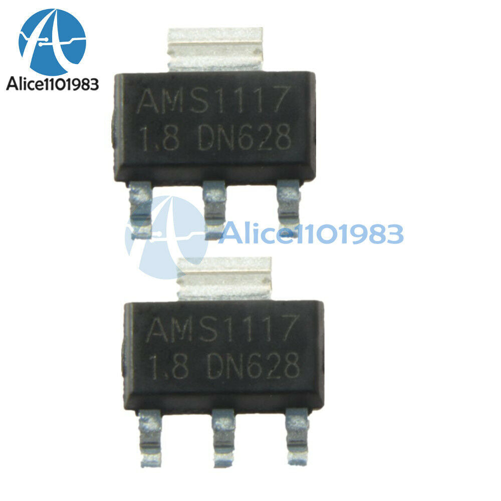 20PCS AMS1117-1.8 AMS1117 LM1117 1.8V 1A SOT-223 Voltage Regulator 1117V1.8