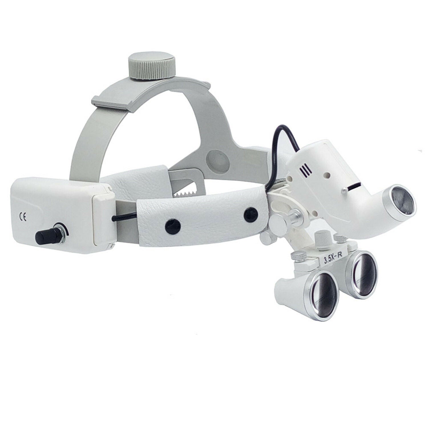 Surgical Medical LED Headlight Headband Binocular Loupes Dental 65000lux