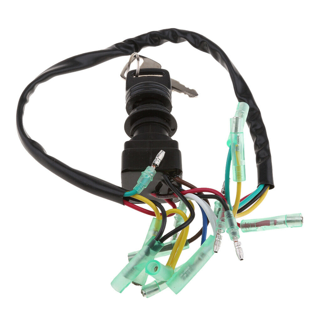Ignition Switch Key Outboard 2&4 Stroke Motor PN 703-82510-43-00 Black