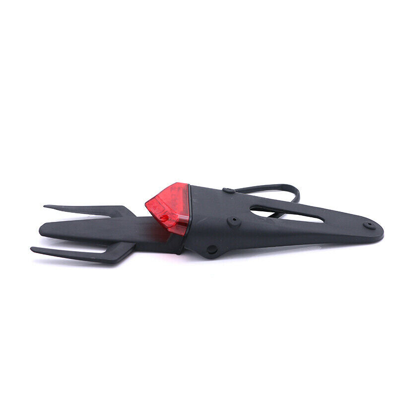 Off-road Dirt Bike Motorcycle Red Rear Fender Brake Trident Style Tail Light