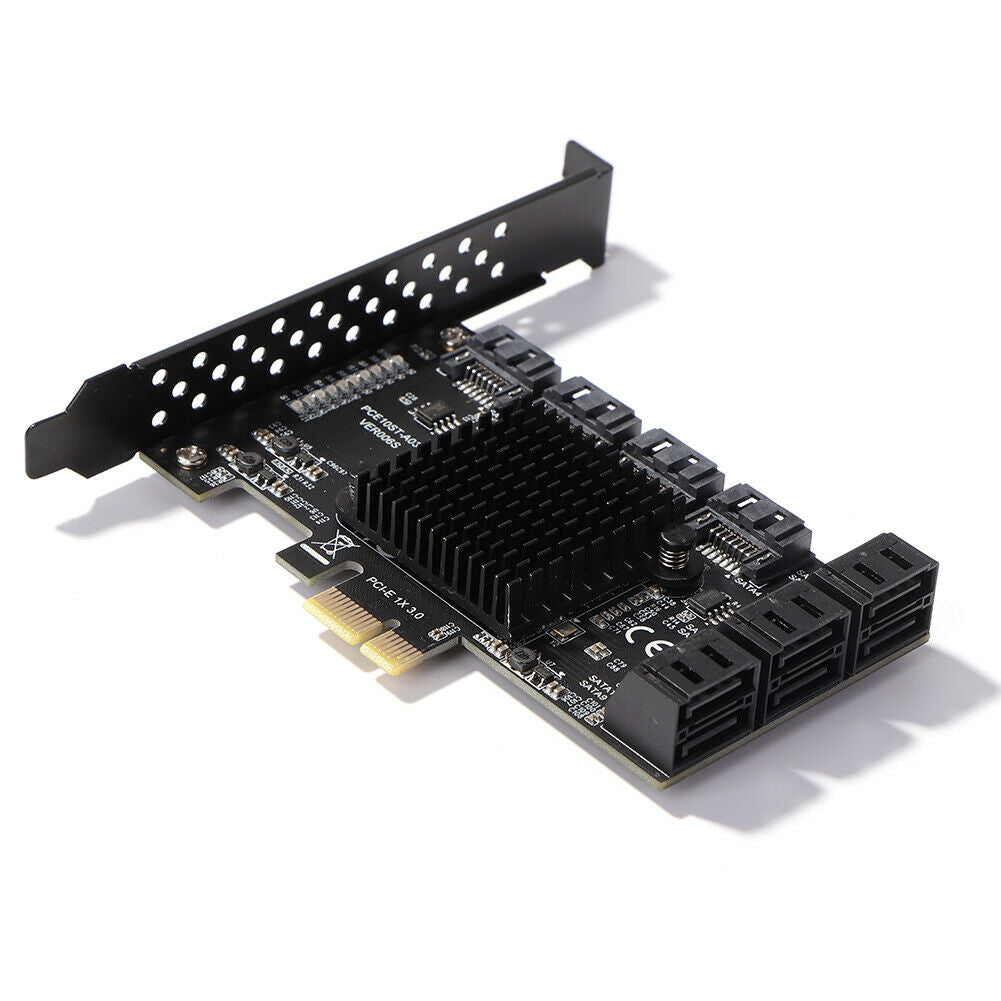 PCI-E to 10 Ports SATA3.0 PCI-E 1X Expansion Card PCI Express 3.0 GEN3 Adapter