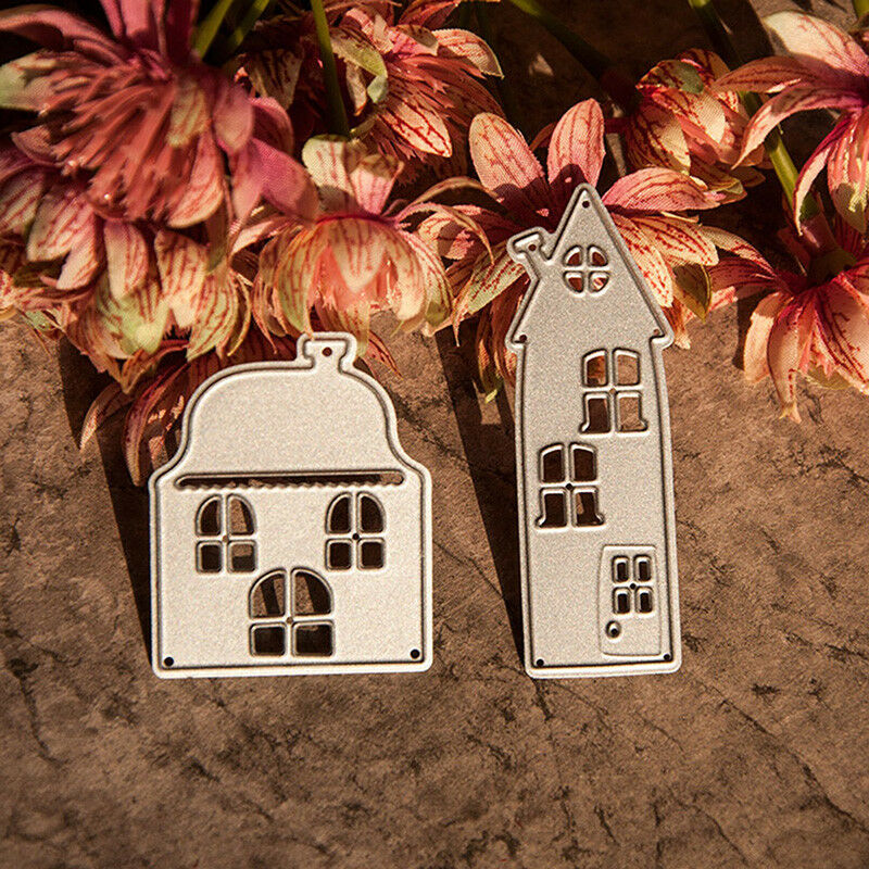 Metal House Cutting Dies Stencil DIY Scrapbooking Album Paper Card Emboss.l8
