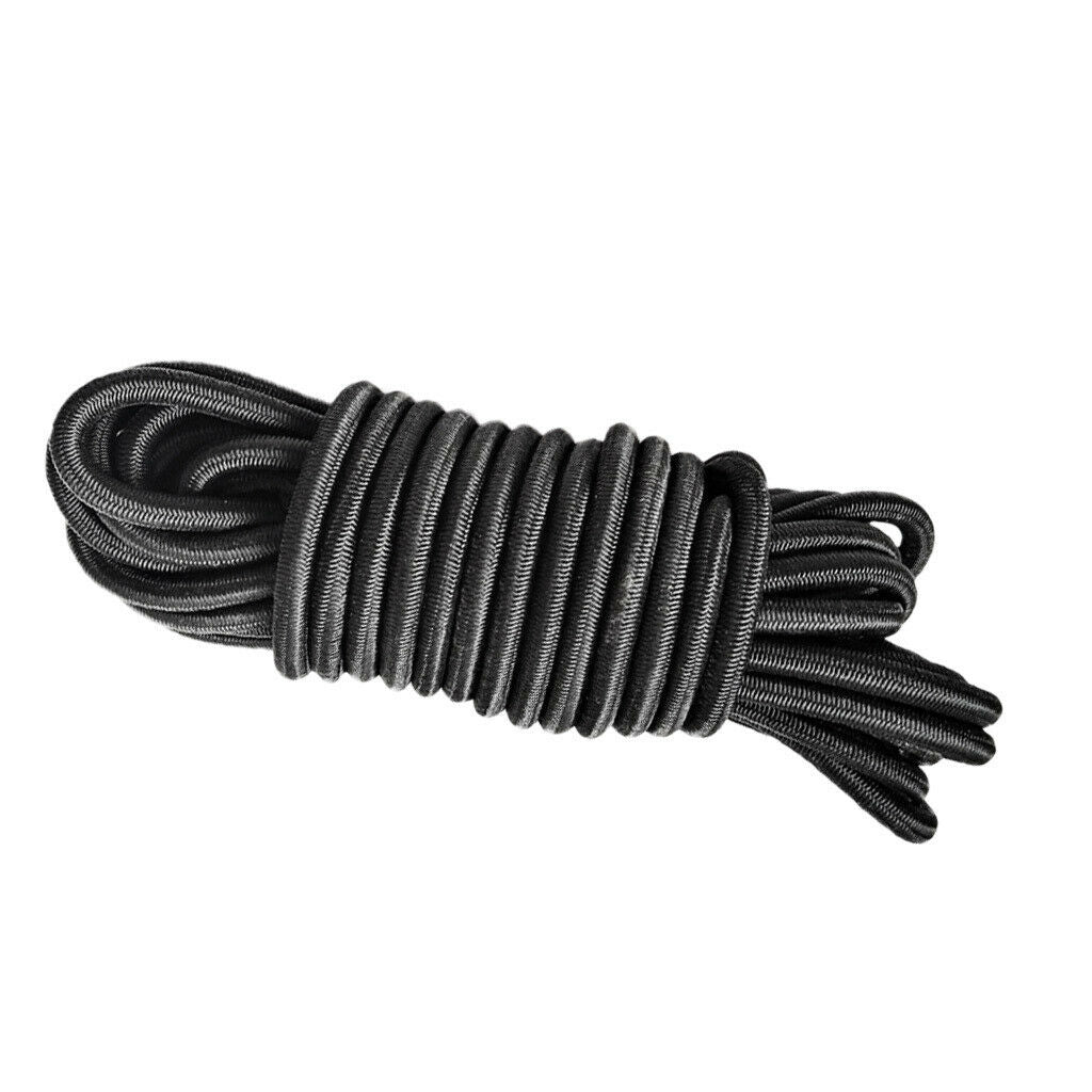 5m 4mm Elastic Bungee Cord Marine Grade Heavy Duty Shock Rope Tie Down Stretch -
