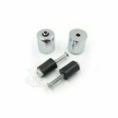 Handlebar Bar End Slider Chrome Rubber For Suzuki Hayabusa GSX1300R 1999-2011