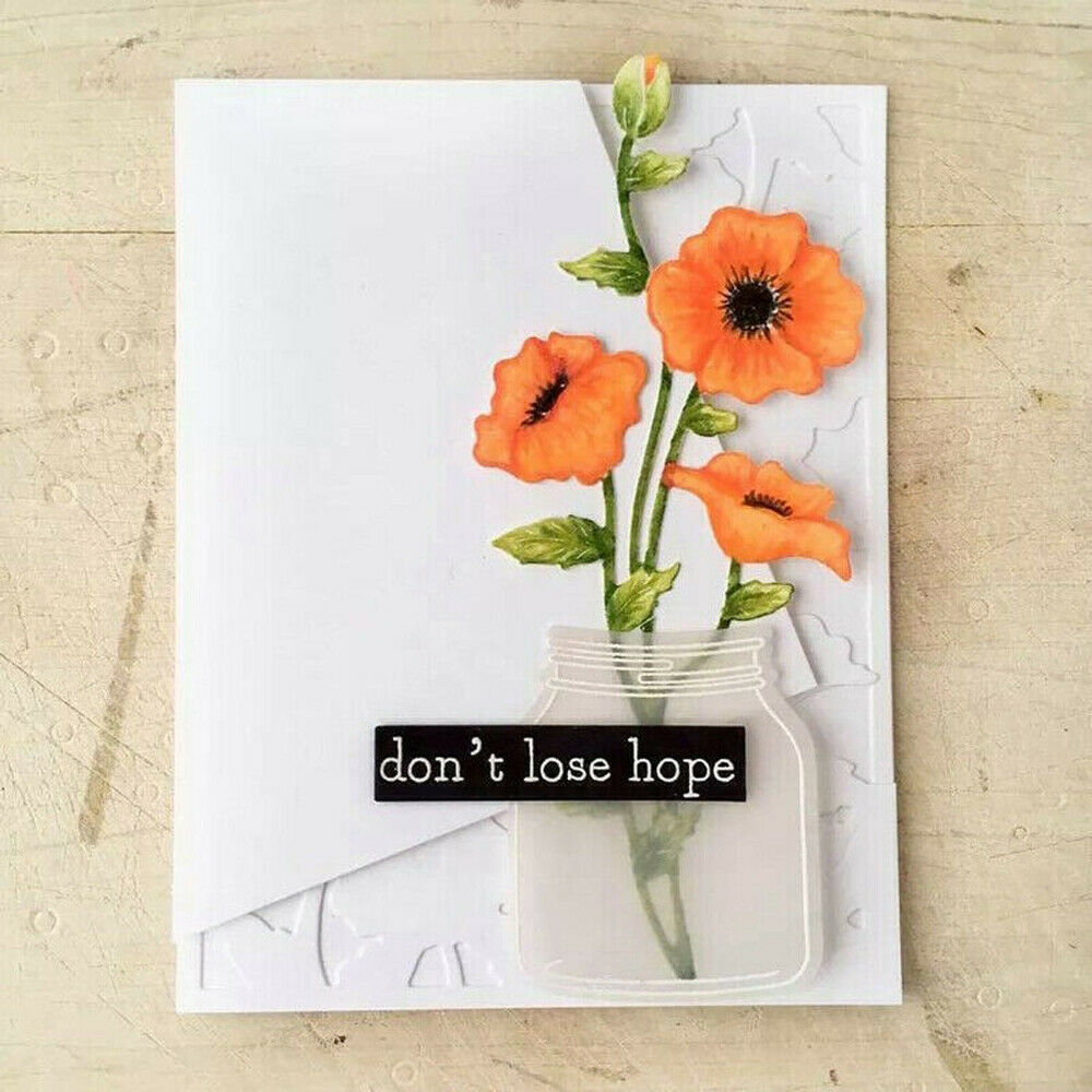 Remembrance Flowers Metal Cutting Die Stencil Scrapbooking Cards Paper DIY