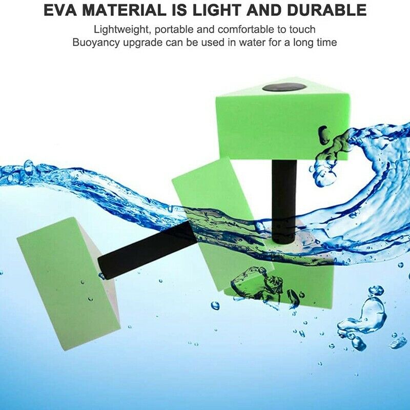 2 Pcs EVA Triple-cornered Water Floating Dumbbell for Aquatic Water ExerciseT9R1