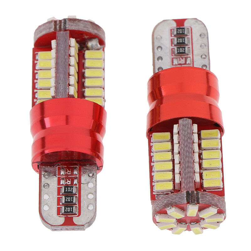 2Pcs T10 57SMD Strobe Blink 3014 LED Canbus Error Free Parking Light Wedg.l8