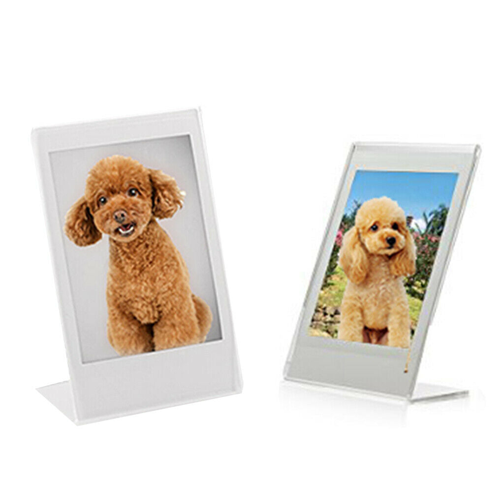 Acrylic Photo Frame Poster Picture Holder Standing Display Memories Gifts