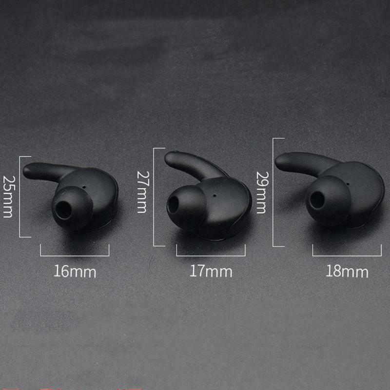 3 Pairs Earbuds Cover In-Ear Tips Soft Silicone Skin Earpiece Ear Hook Buds for