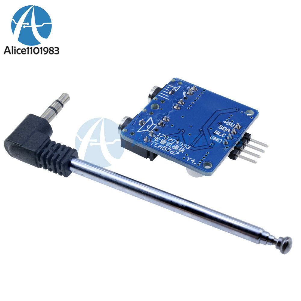 TEA5767 FM Stereo Radio Module for Arduino 76-108MHZ With Free Cable Antenna