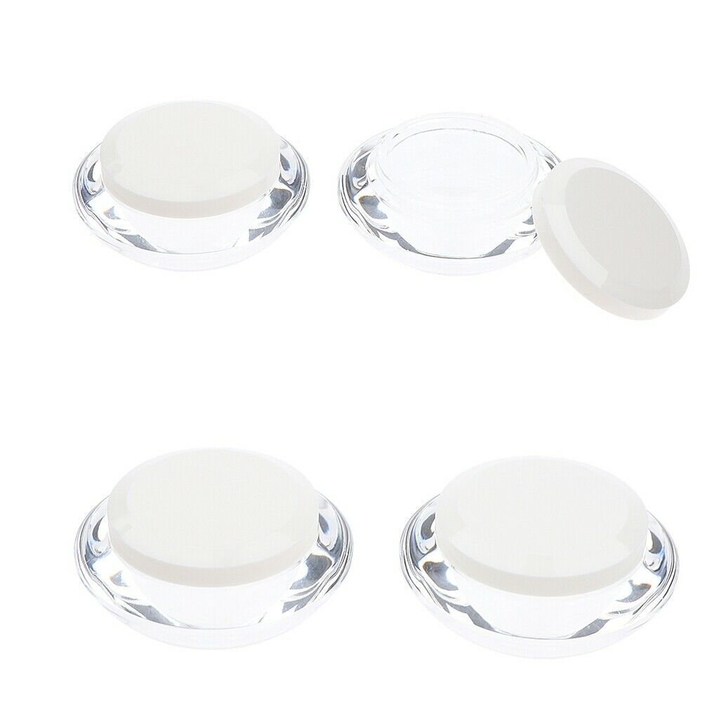 Empty Plastic Pot Jars,4pcs Cosmetic Containers for Eyshadow Makeup Nail Powder