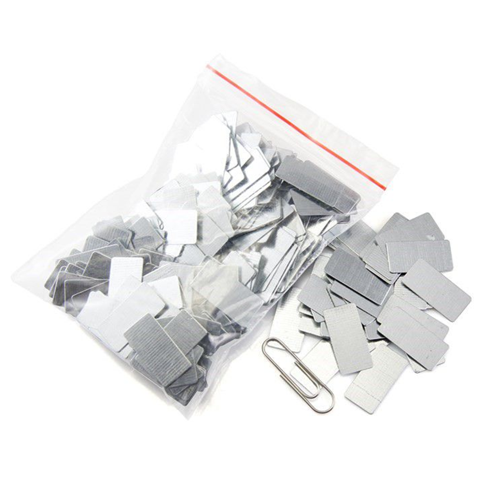 100PCS Galvanized Iron Sheet Panel Zinc Plated Metal Fittings Crafts 20*10*0.3mm