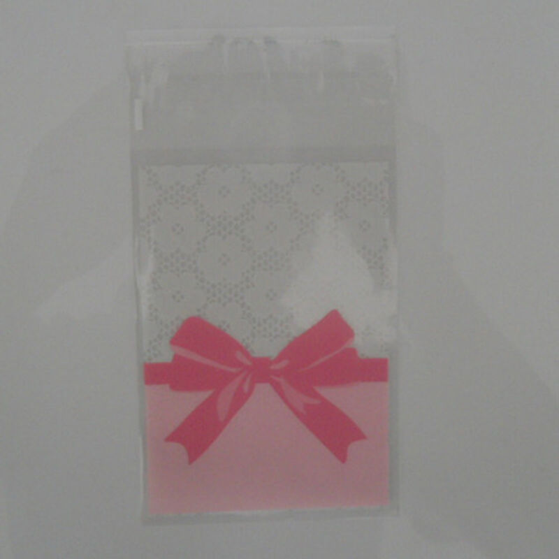 100X Flower Lace Pastry Cookie DIY Gifts Self-Adhesive Plastic Cellophane .l8